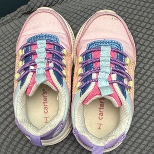 Carter's Kids Multicolor Sneakers, Size 7. Gently Used Condition.